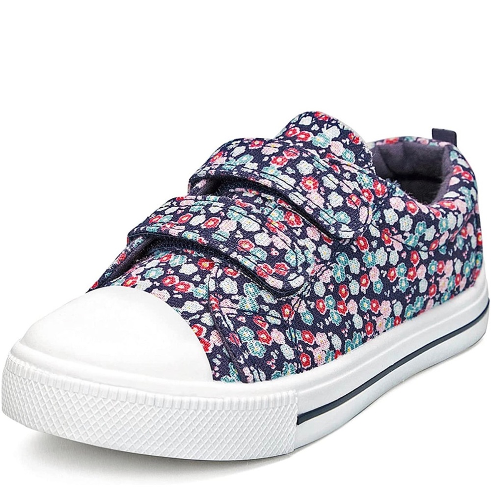 NWT Toddler Floral Sneakers with Velcro Straps